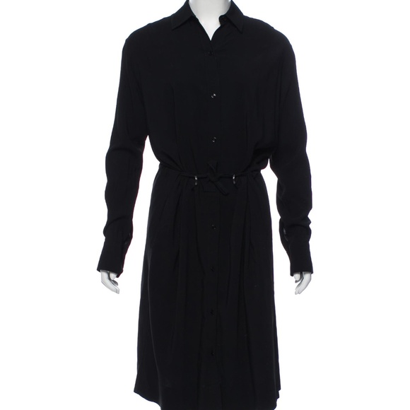 Vince Black Button-up Midi Dress S - Picture 1 of 3